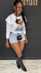 Chris Brown Sweater BLUE/WHITE