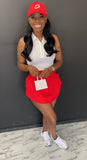 2pc Cap & Skort Set RED TOP NOT INCLUDED