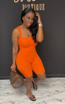 Basic With Body Jumpsuit ORANGE