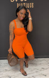 Basic With Body Jumpsuit ORANGE