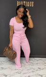 Chill With Me 2pc Set light pink