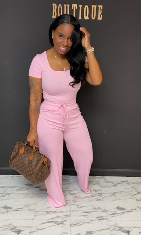 Chill With Me 2pc Set light pink