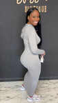 Hoodie Maxi Dress GRAY