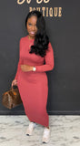 Maxi Dress DARK ROSE