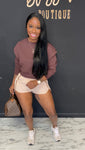 Simple But Cute Sports Set BROWN/CREAM