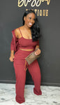 Tanya 3pc Set WINE Tall girl friendly