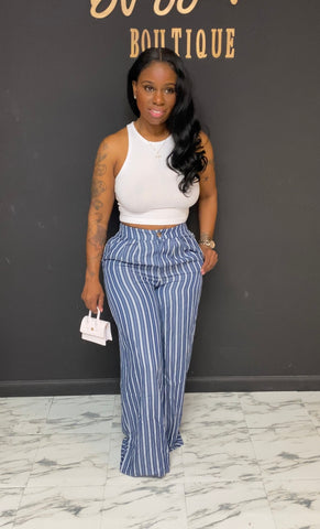 Linen/Denim 2pc Set