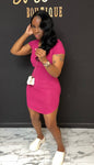 T Shirt Dress BERRY