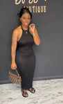 Put Your Back Into It Maxi Dresses BLACK