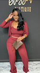Tanya 3pc Set WINE Tall girl friendly