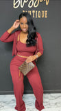 Tanya 3pc Set WINE Tall girl friendly