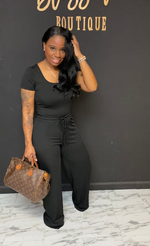 Chill With Me 2pc Set Black