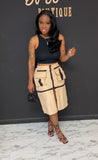 2 way Cargo Skirt Set CREAM