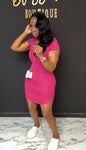 T Shirt Dress BERRY