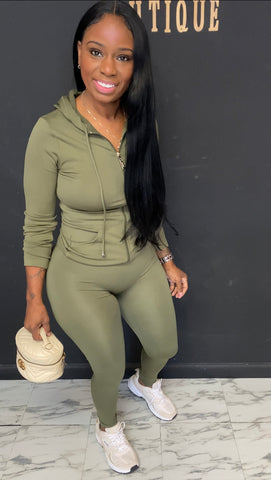 Always On Time Sport Set OLIVE