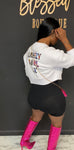 Chris Brown Sweater PINK/white