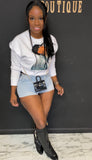 Chris Brown Sweater BLUE/WHITE