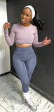 Work It Out 2pc Set PURPLE