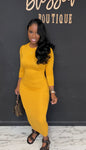 Maxi Dress MUSTARD