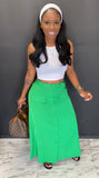 Maxi Skirt KELLY GREEN