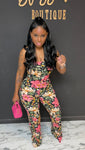 Spring 2pc Set PINK/BLACK