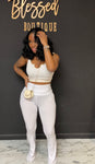 Keep it cute sport 2pc set white/cream