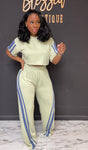 Sport me 2pc set Blue extall girl friendly sage/blue