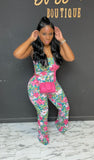 Spring 2pc Set PINK/GREEN