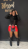 Motorsport Skirt Set RED