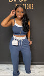 2 Sided 2pc Set NAVY BLUE