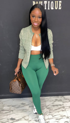 Classy But Sporty 2pc Set GREEN
