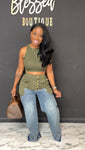 Mixed Denim 2pc Set