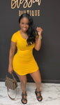 T Shirt Dress MUSTARD