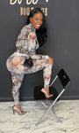 Printed Sheer 2pc Set