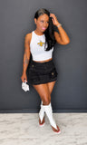 Ripped Saints 2pc Skirt Set